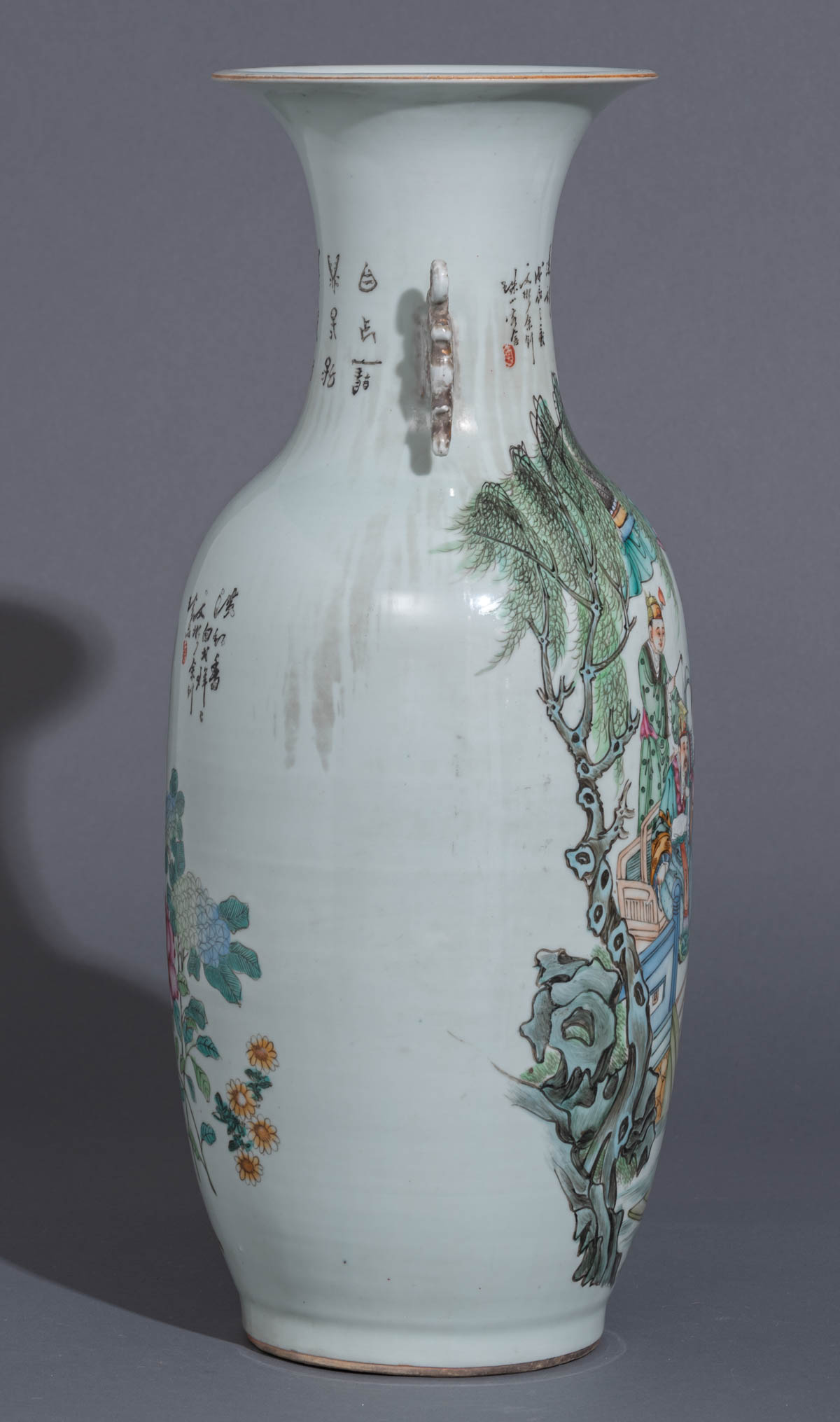 A Chinese Qianjiang cai vase - Image 5 of 9