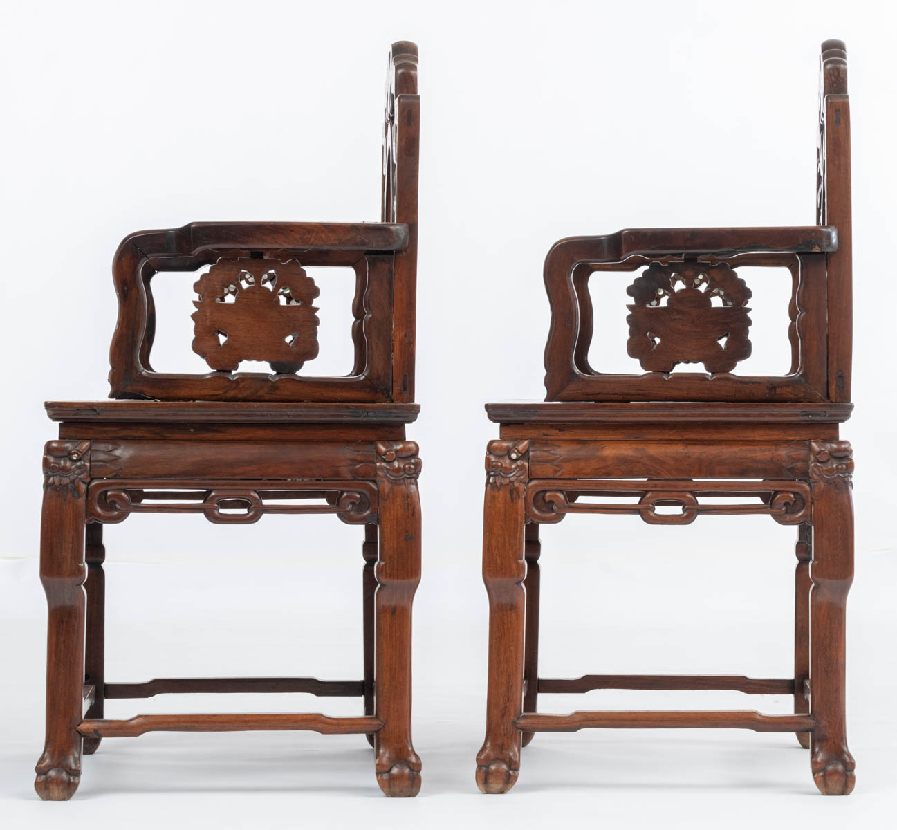 A Chinese exotic hardwood furniture set - Image 3 of 16