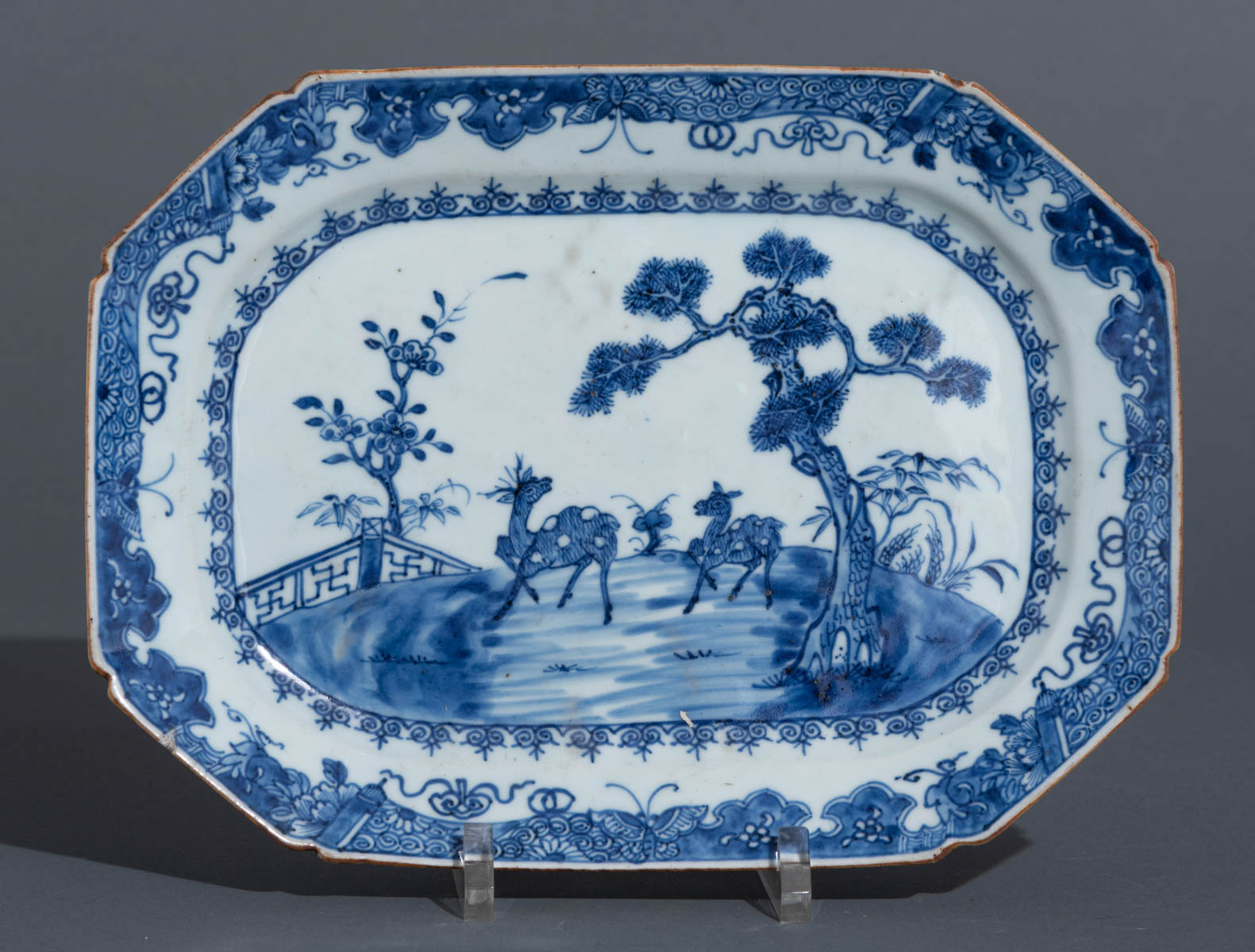 Four Chinese blue and white Nanking ware plates - Image 2 of 7