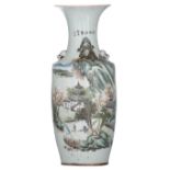 A Chinese Qianjiang cai vase