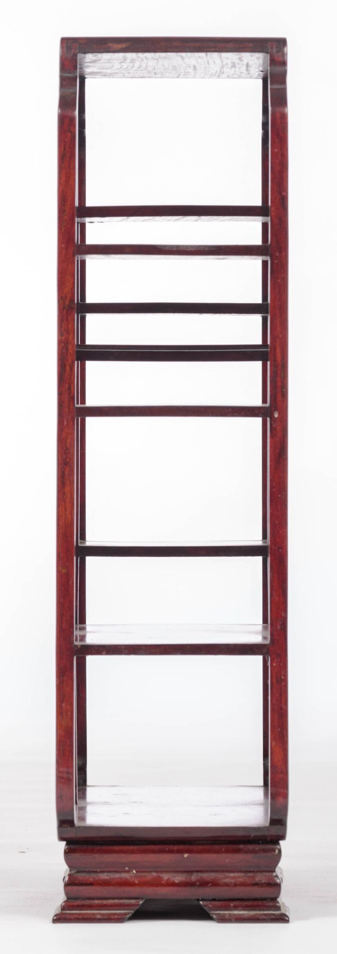 A fine Chinese rosewood stepped display cabinet - Image 4 of 8