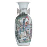 A Chinese Qianjiang cai vase