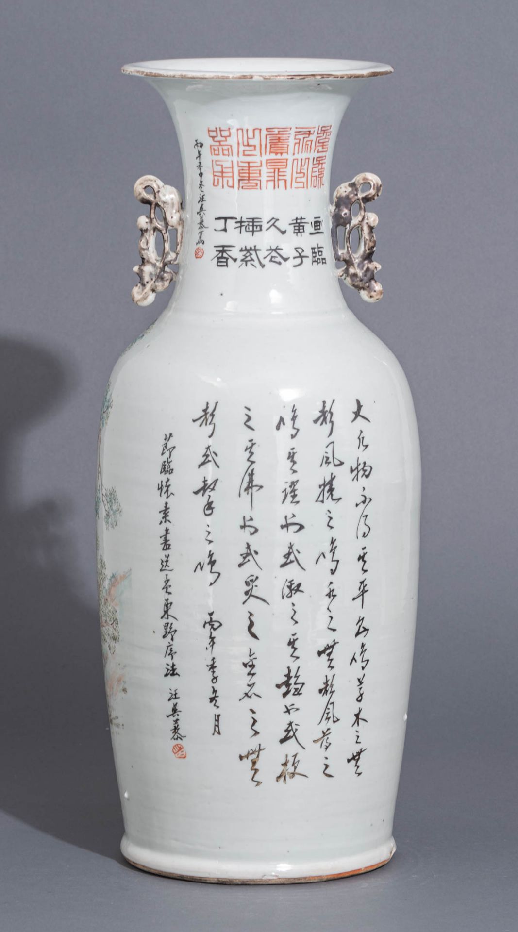 A Chinese Qianjiang cai vase - Bild 4 aus 7