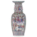 A Chinese famille rose vase