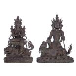 Two Chinese bronze 'Shi Hou Guanyins'