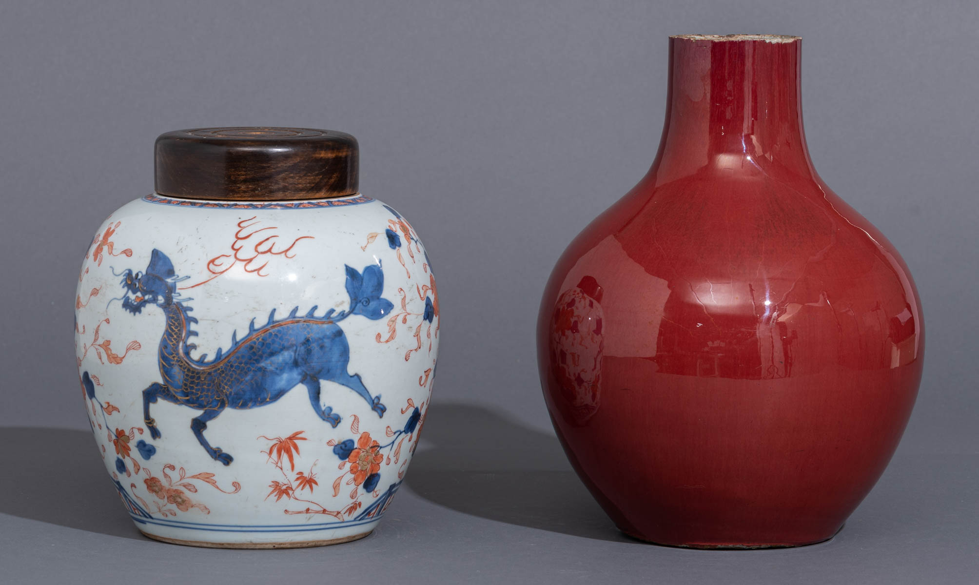 A Chinese sang de boeuf bottle vase - Image 4 of 8