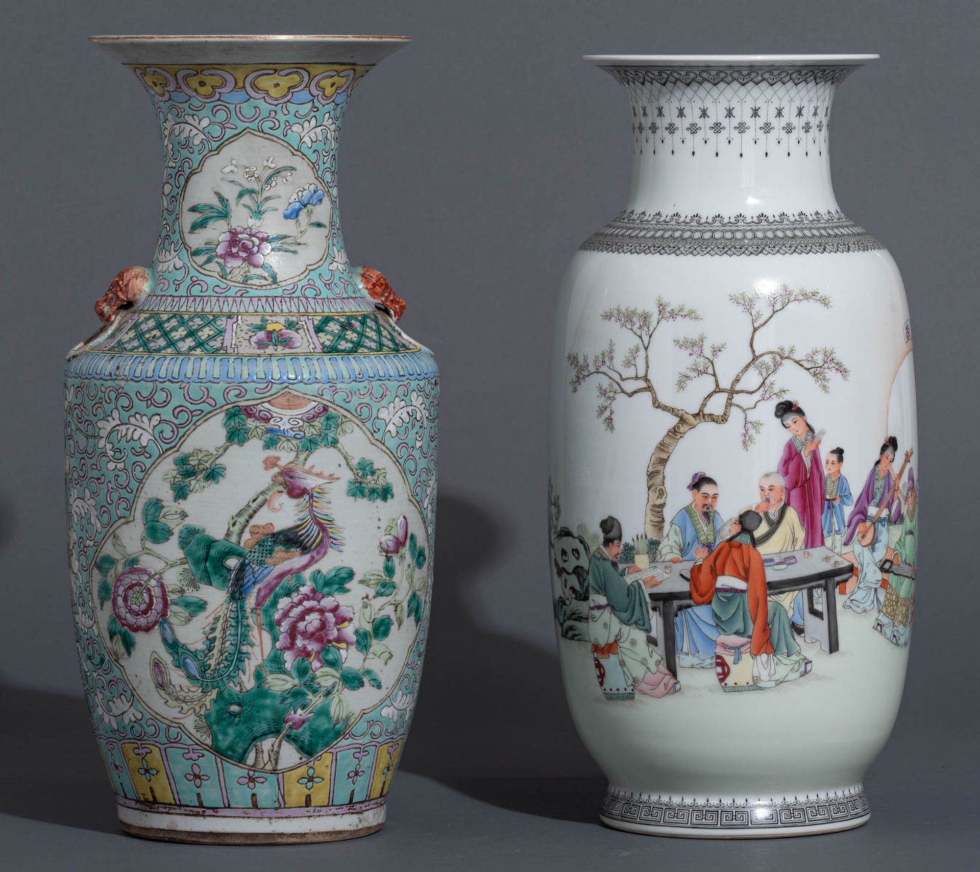 A Chinese Republic period polychrome vase - Bild 2 aus 8