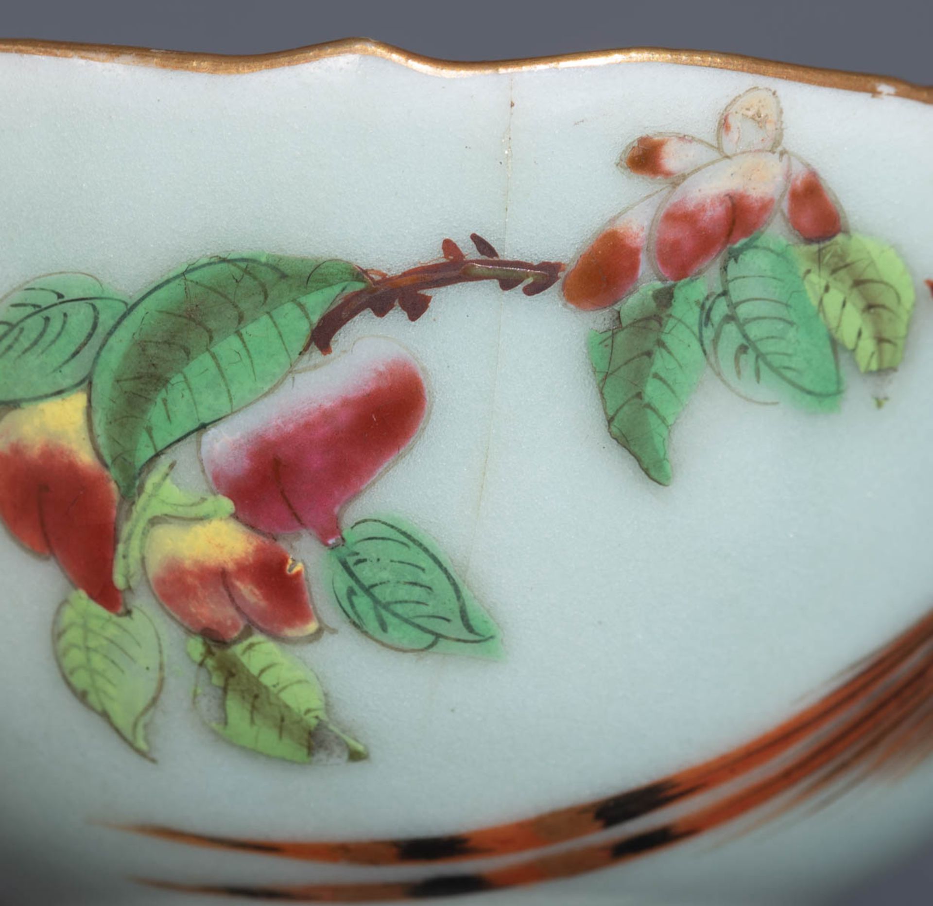 Six Chinese export porcelain Canton teacups and matching saucers - Image 37 of 62