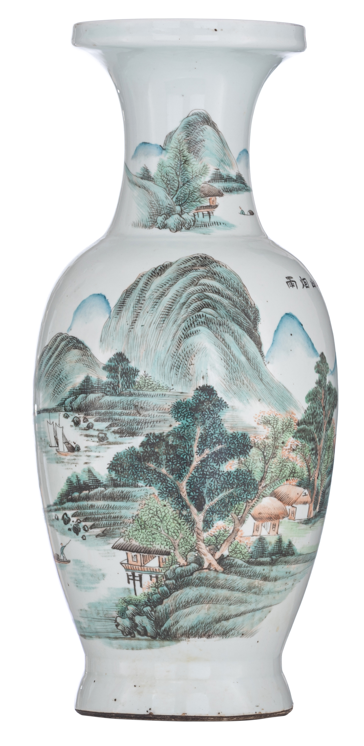 A Chinese Qianjiang cai vase