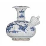 A Chinese blue and white kendi