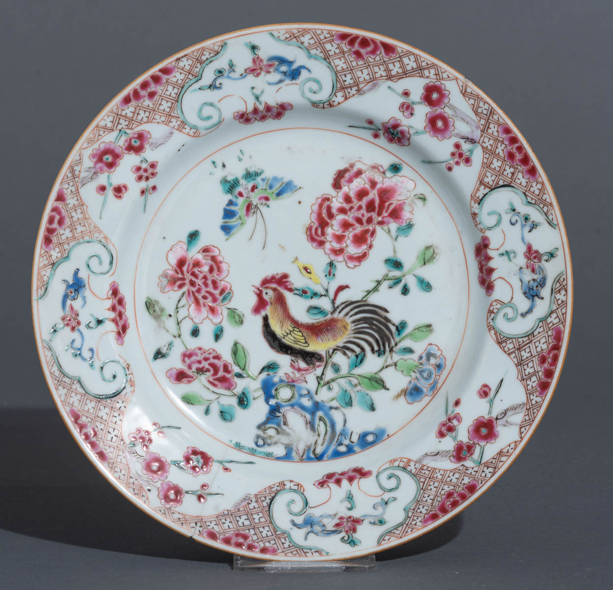 Two Chinese famille rose export porcelain dishes - Image 26 of 44