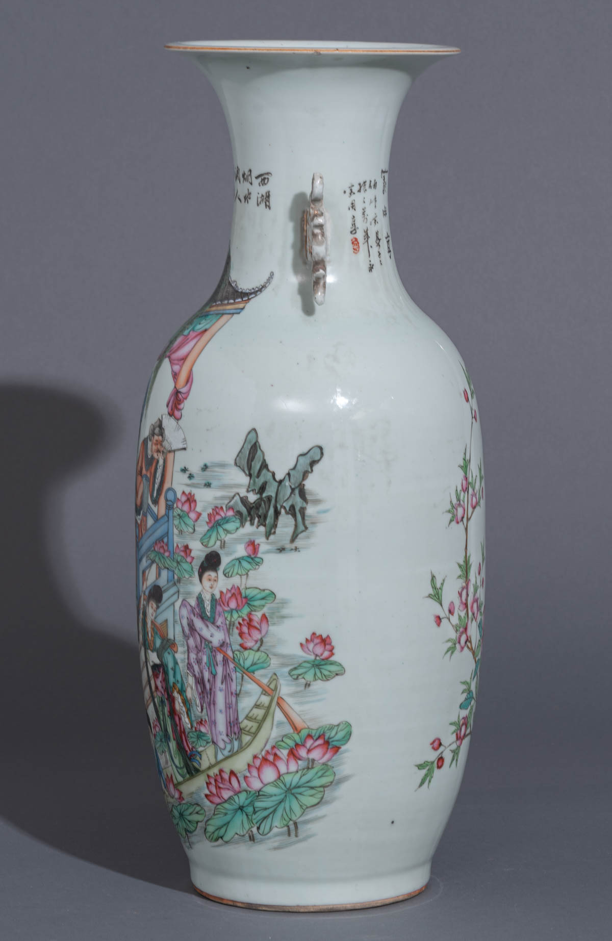 A Chinese Qianjiang cai vase - Image 3 of 9