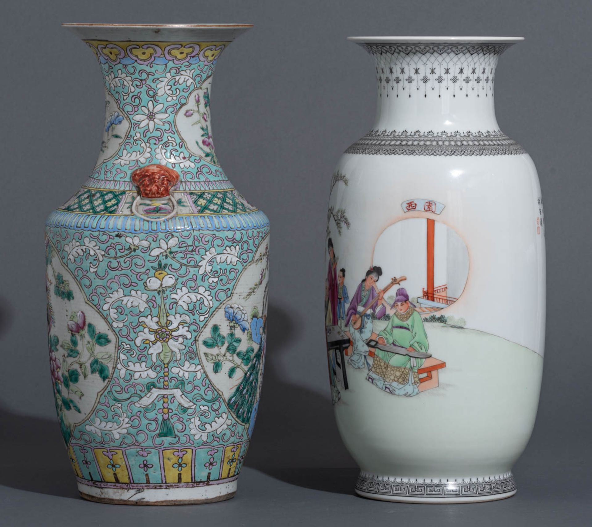 A Chinese Republic period polychrome vase - Bild 3 aus 8