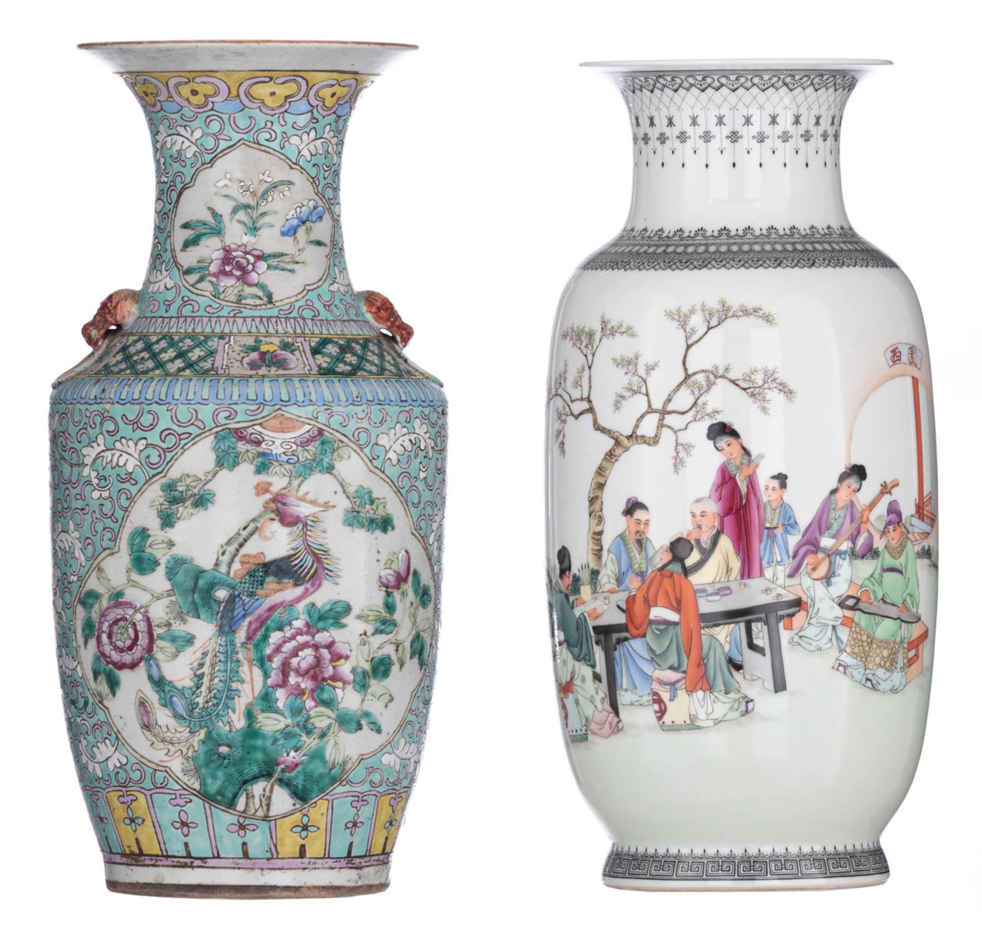 A Chinese Republic period polychrome vase