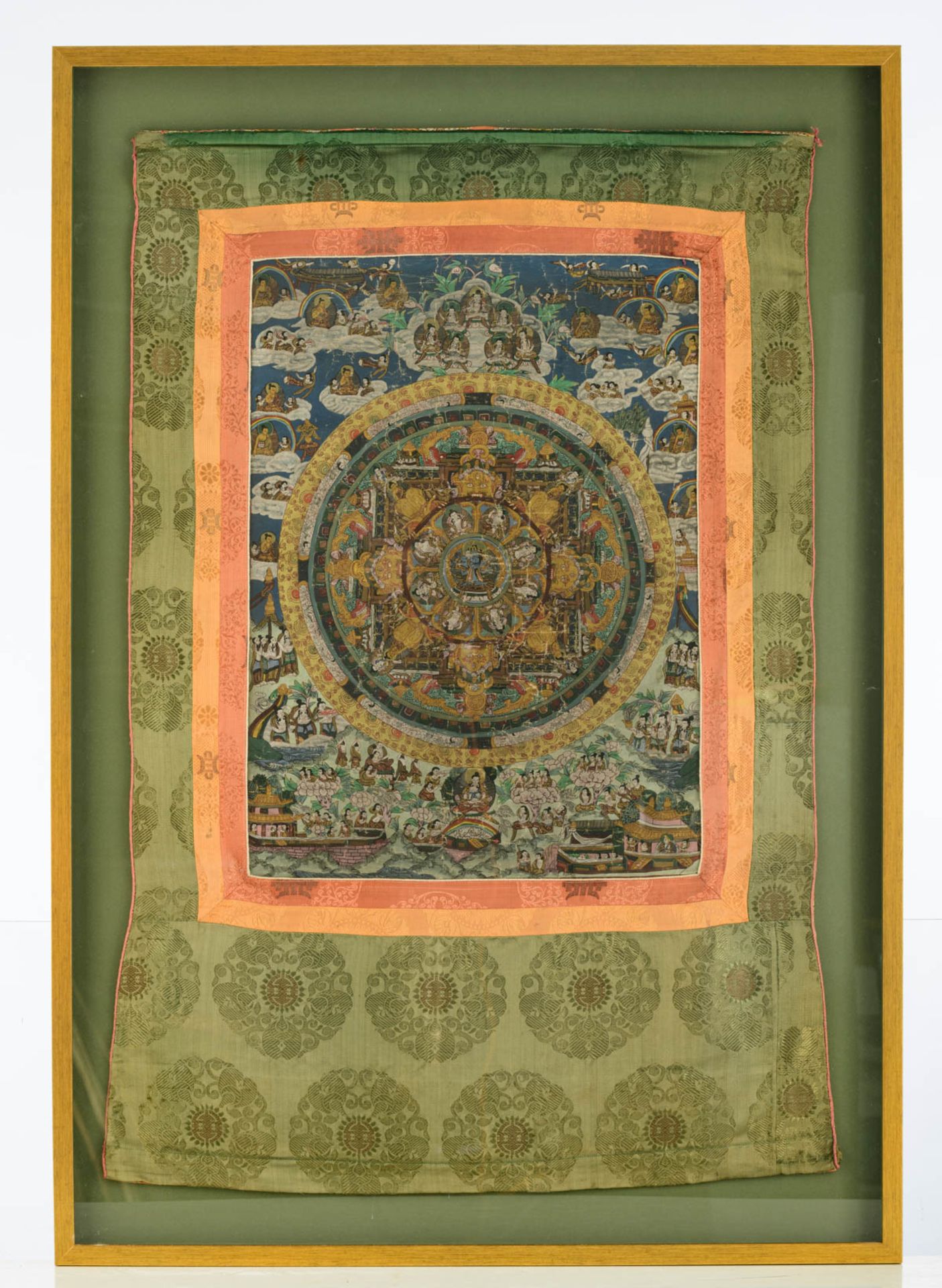 A framed Nepalese thangka on paper - Image 2 of 3