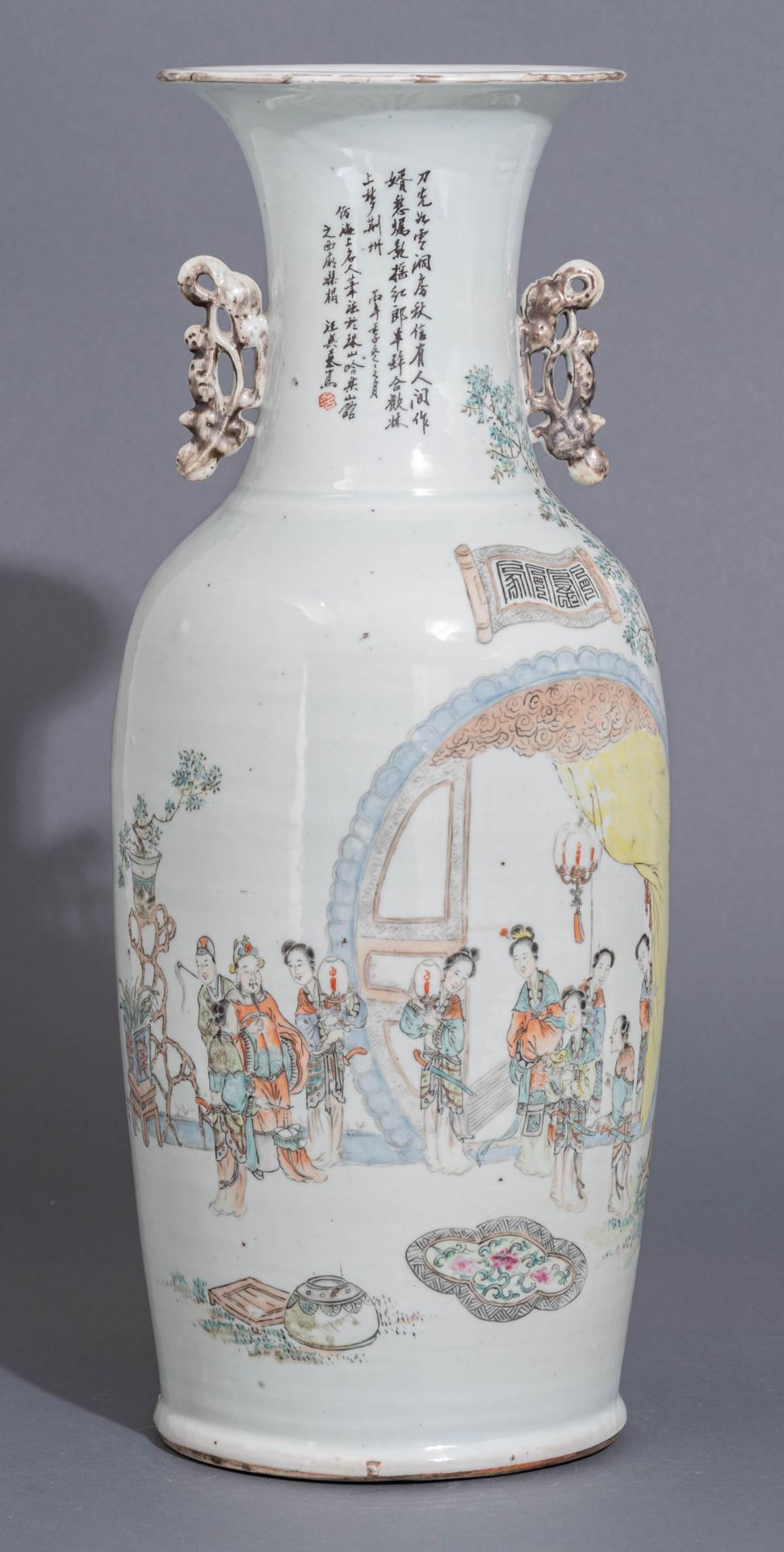 A Chinese Qianjiang cai vase - Bild 2 aus 7