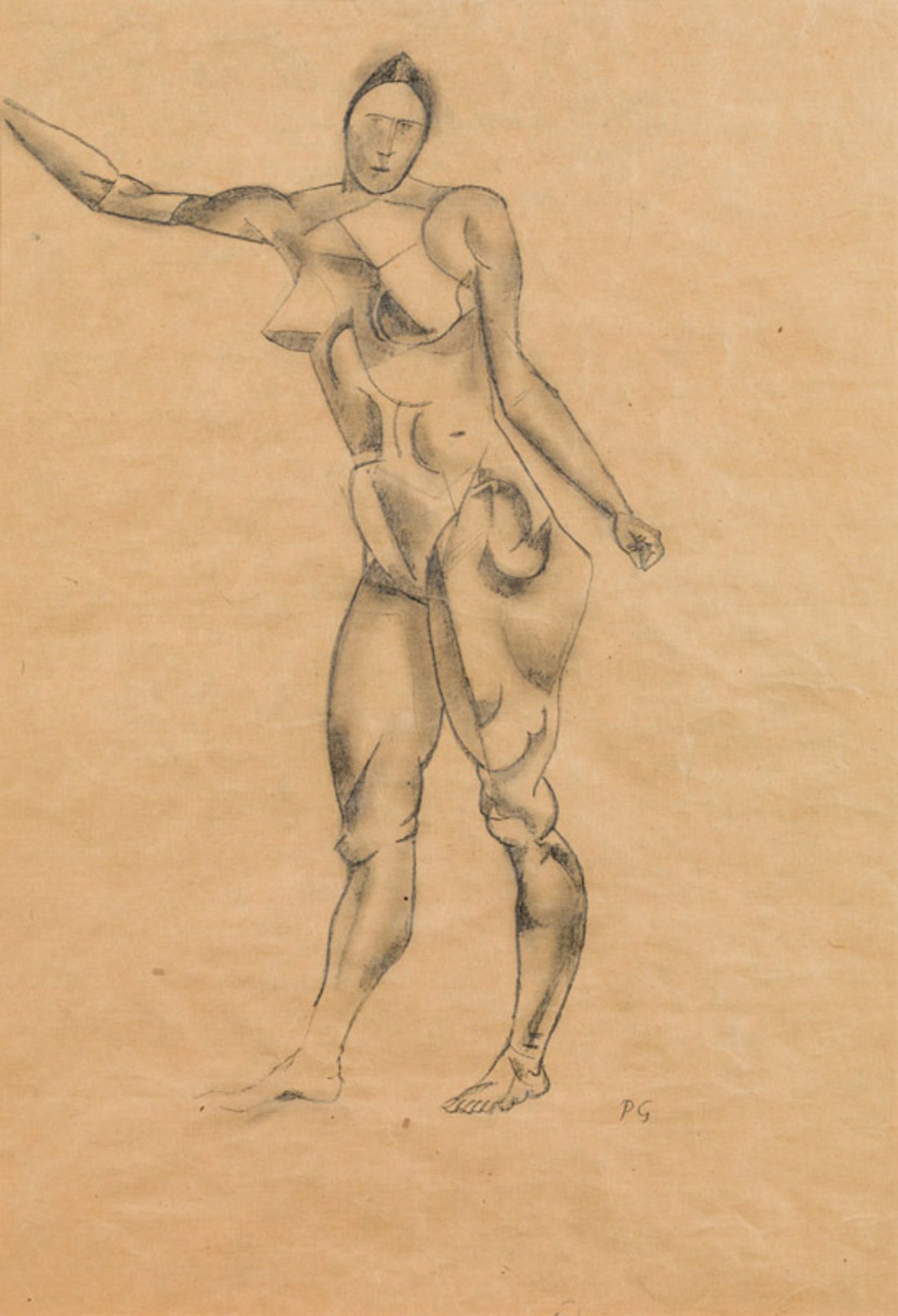 Albert Paris Gütersloh* Standing female nude<