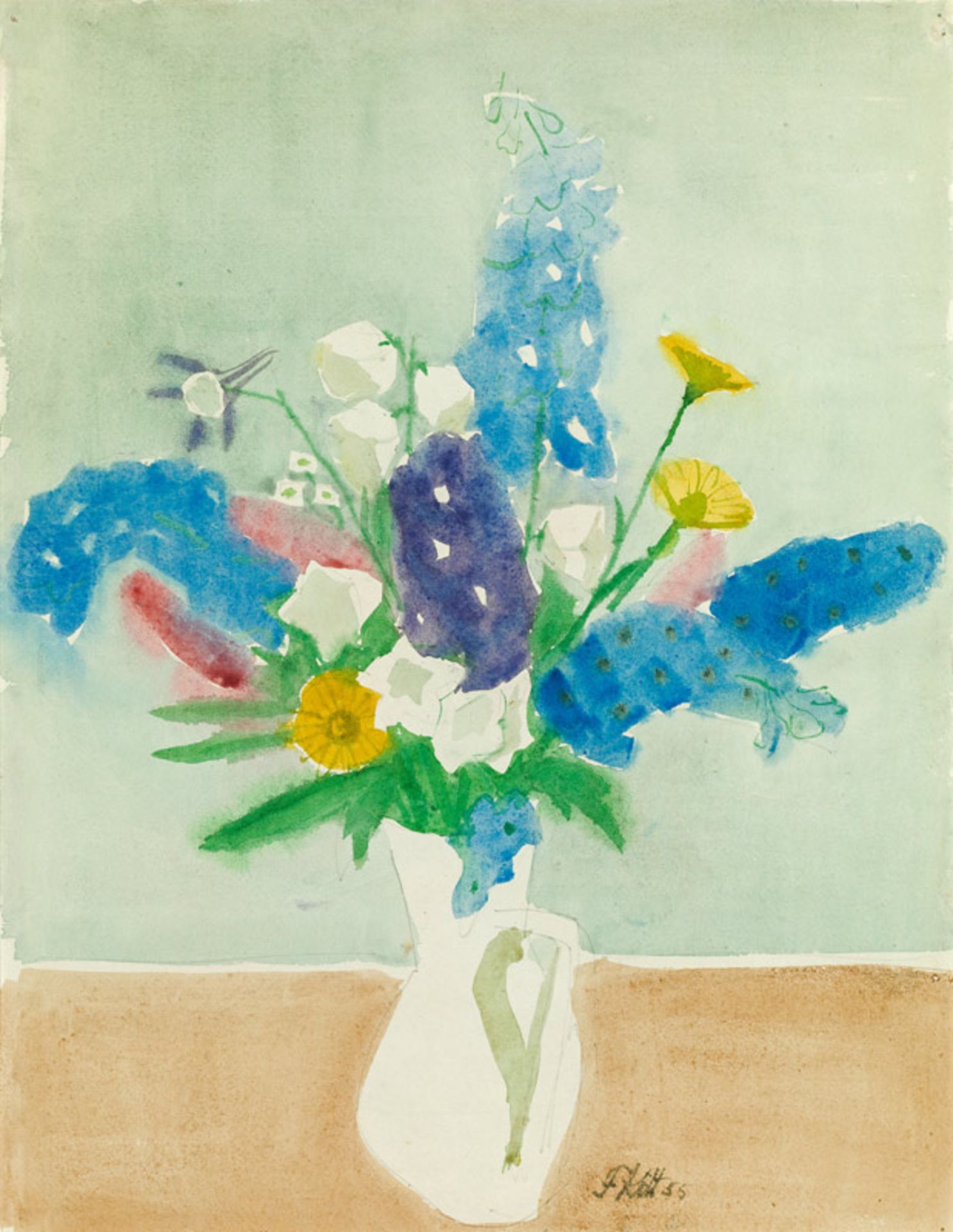 Ferdinand Kitt* Flowers in vase, 1955