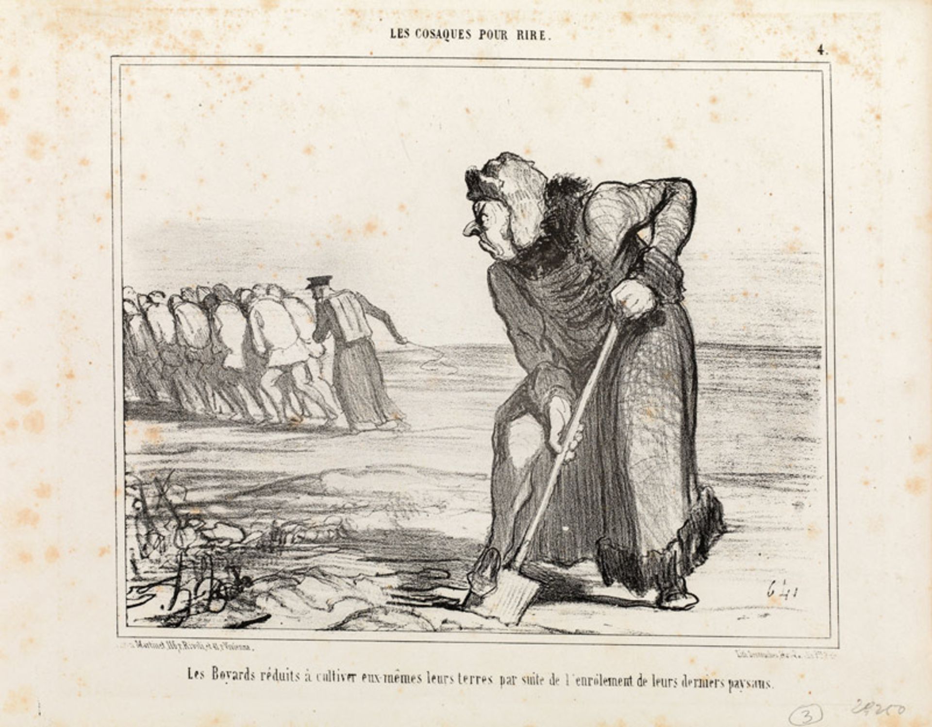 Honoré Daumier „Les Boyards réduits ...“