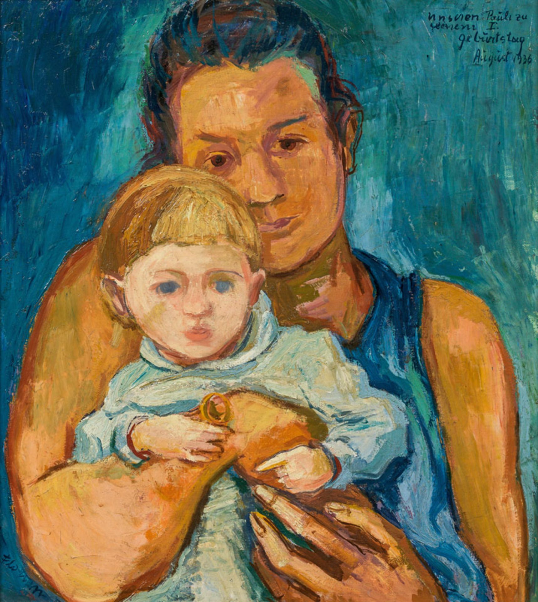 Maximilian Florian* Mother with child (Luise and Paul), 1936