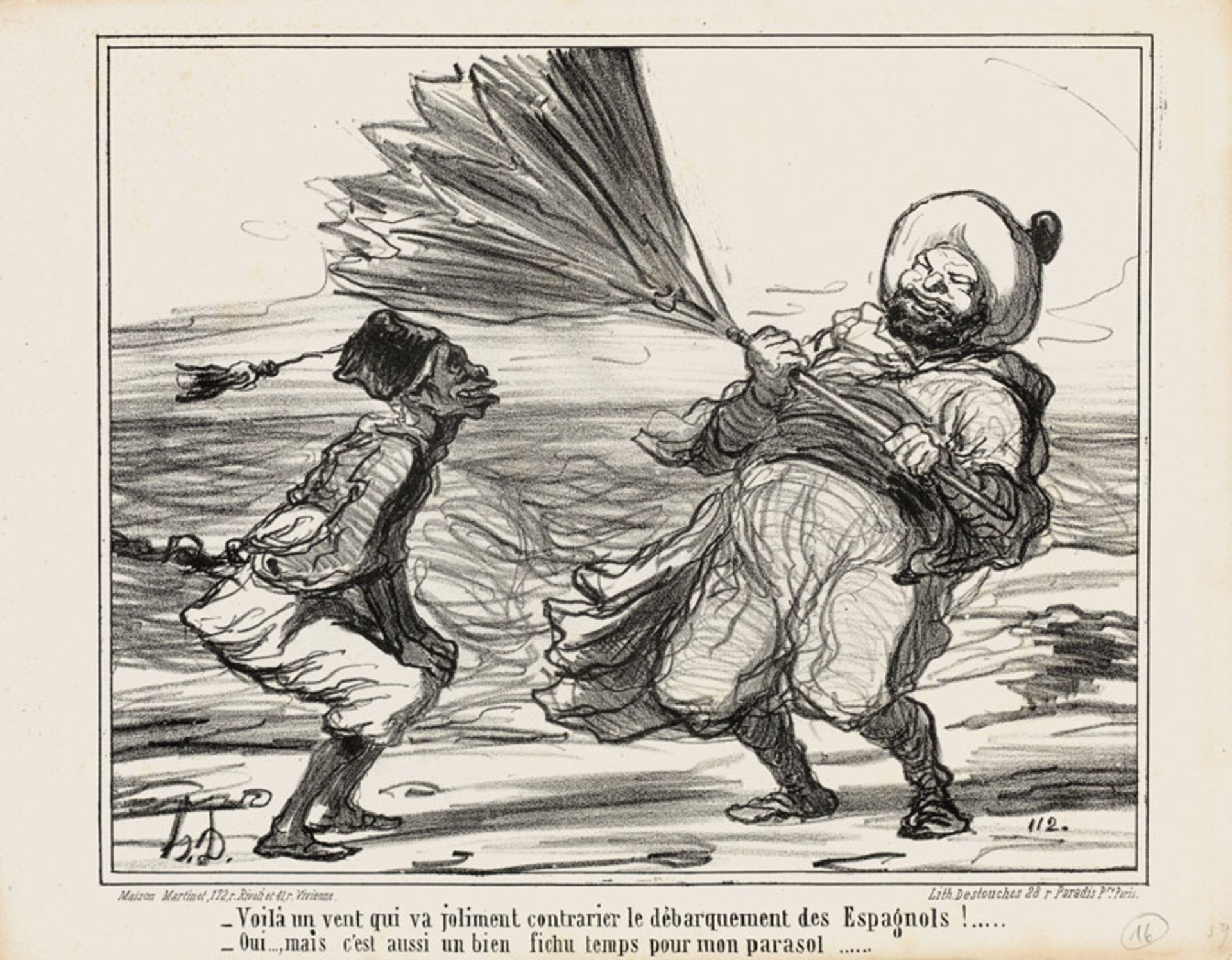 Honoré Daumier „Voilà un vent ...“