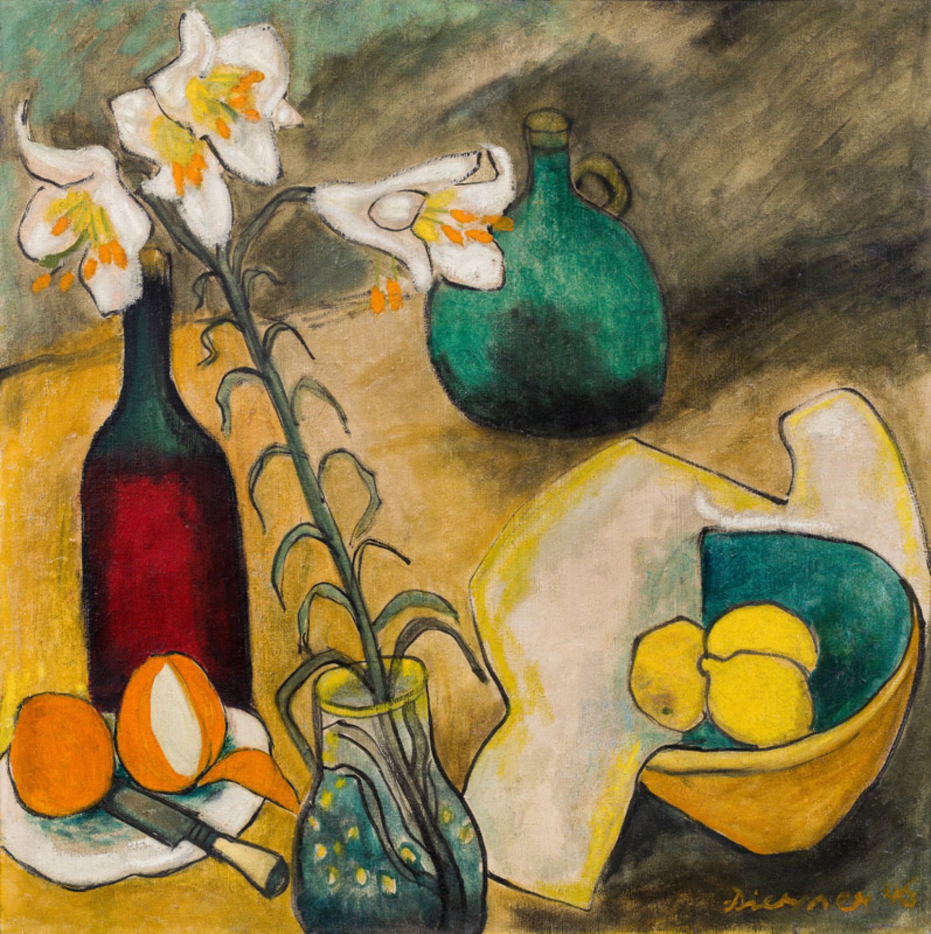 Gerhild Diesner* Still life with lily, 1946