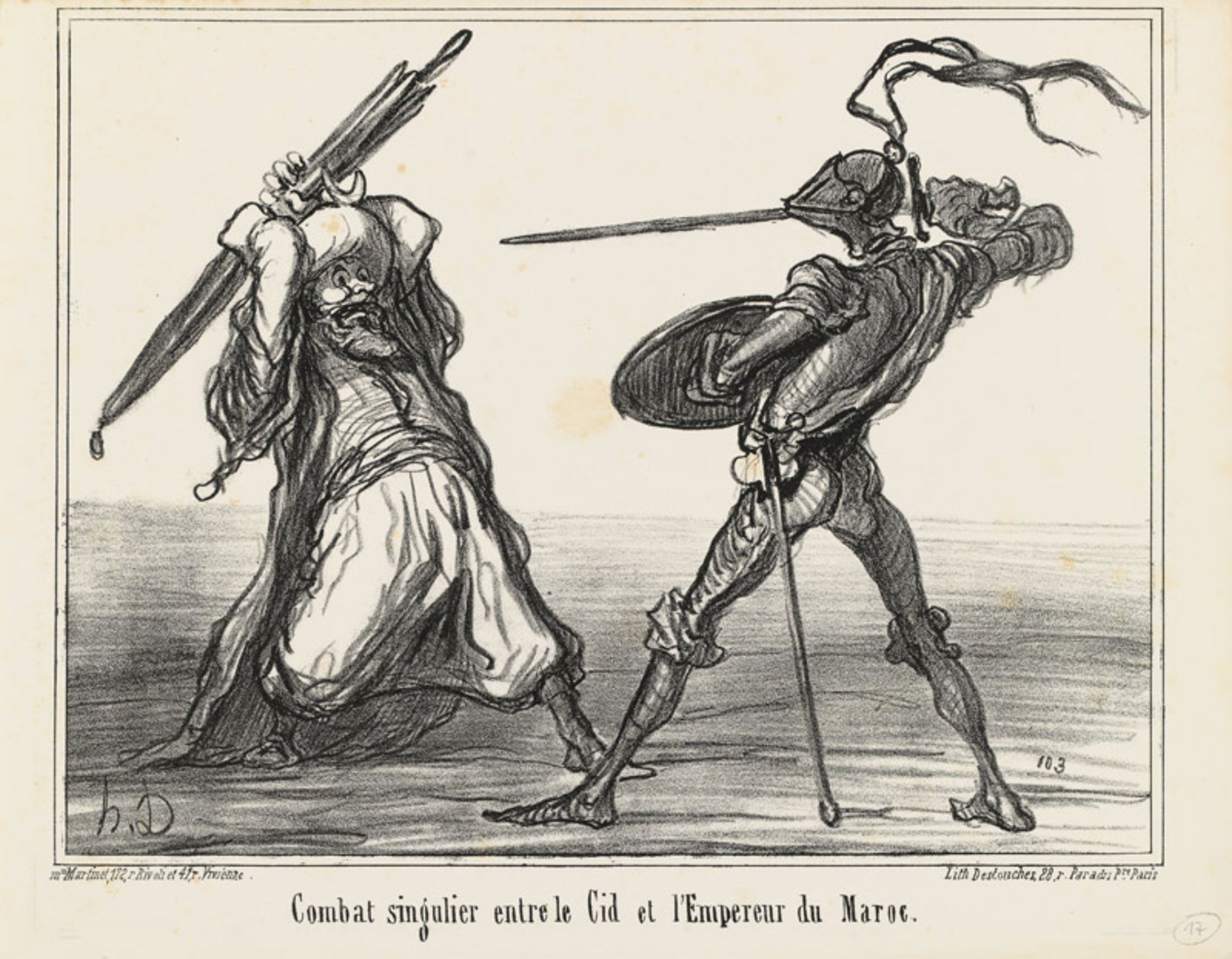 Honoré Daumier „Combat singulier ...“<br /