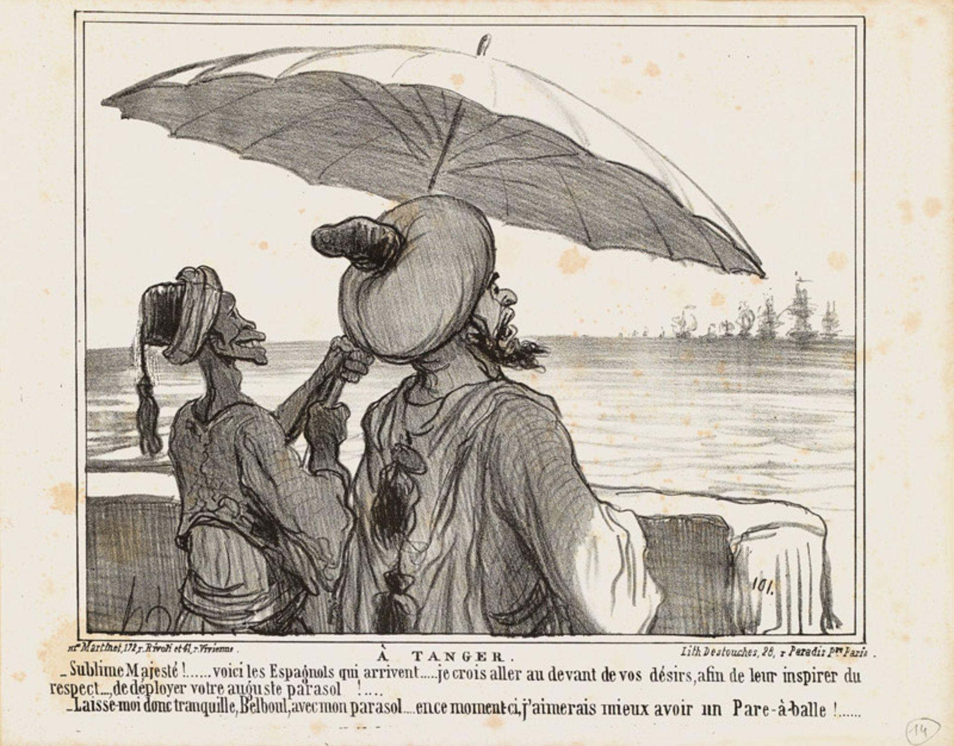 Honoré Daumier „A Tanger ...“<br /