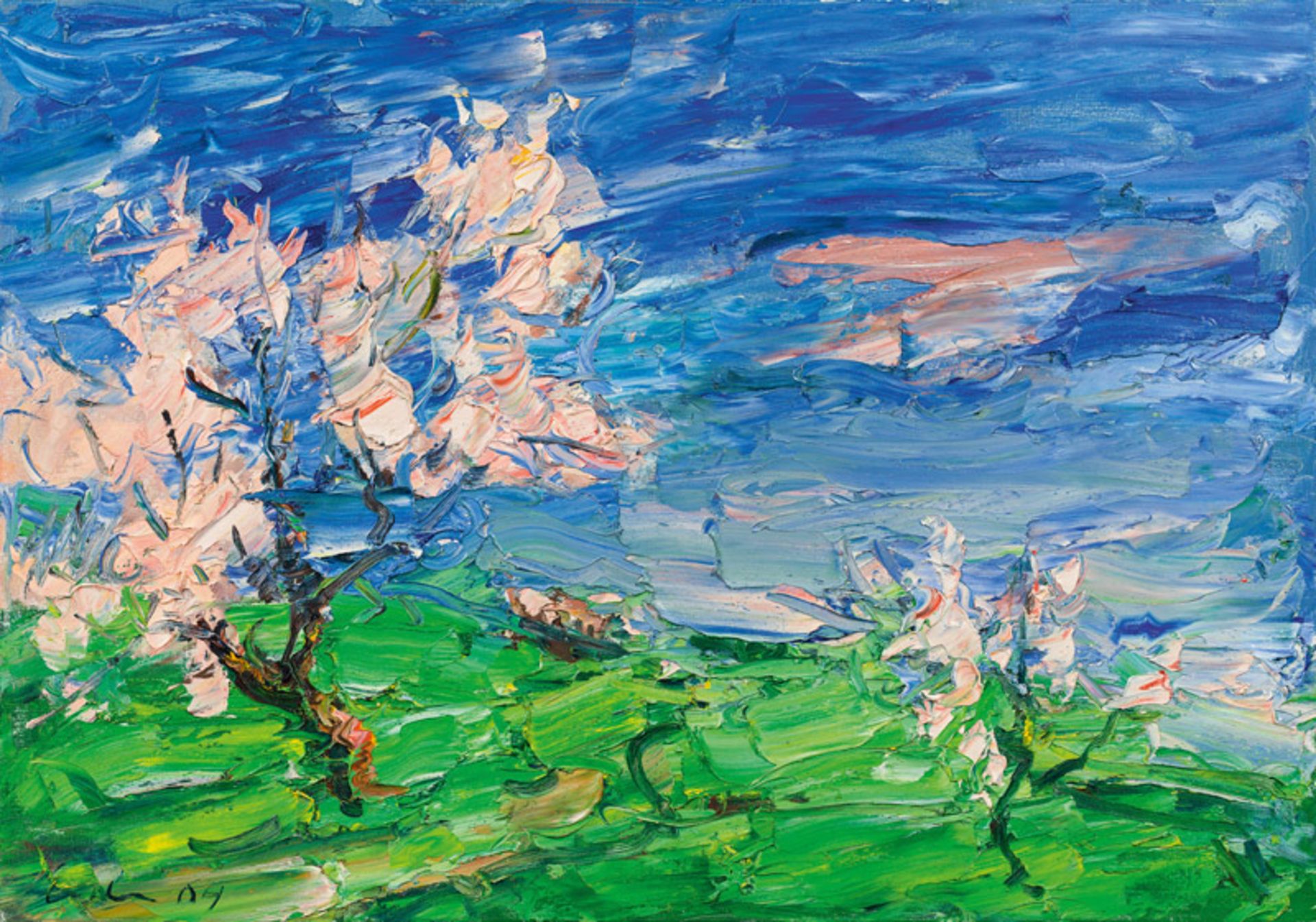 Viktor Lederer* Flowering trees, 2004