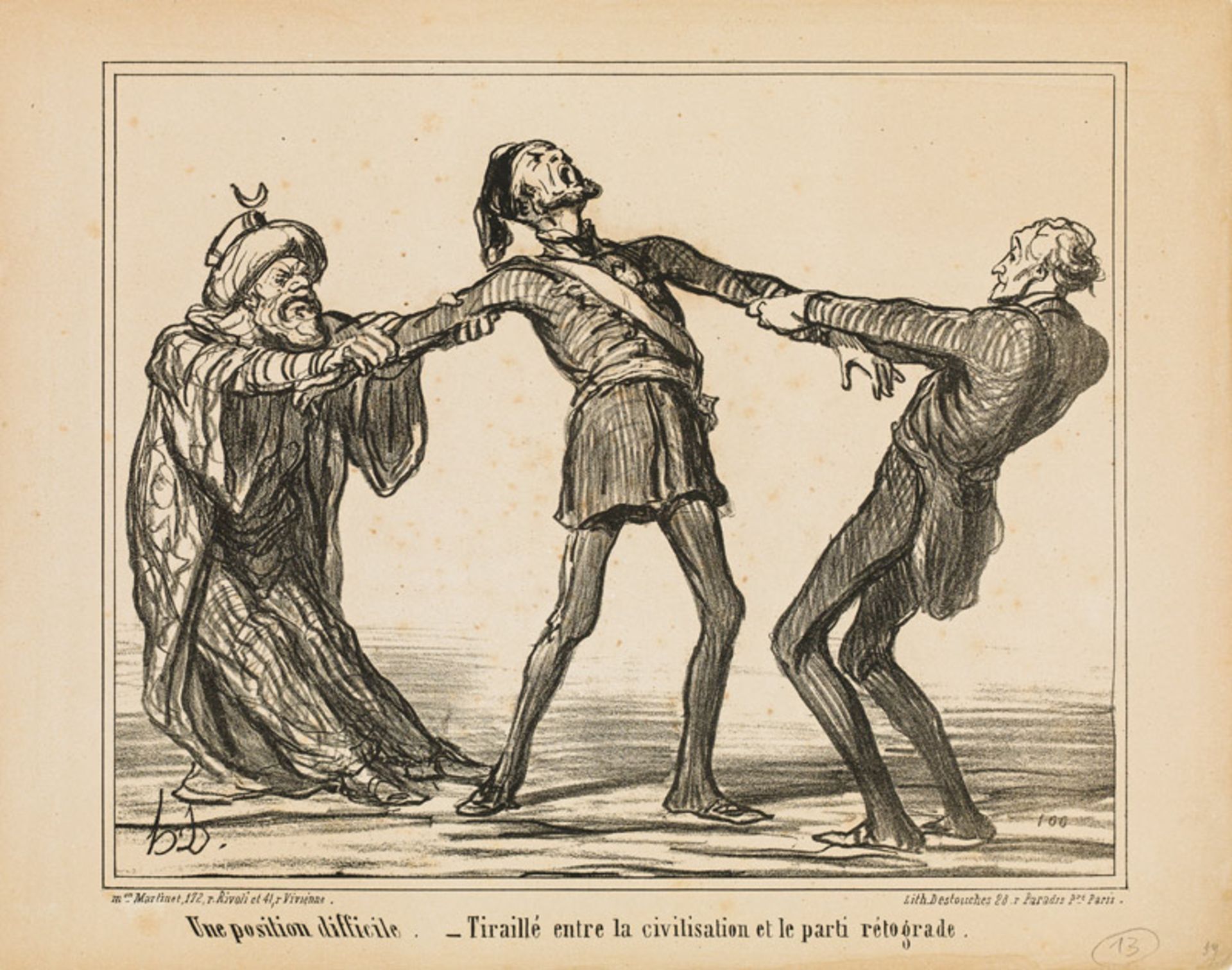 Honoré Daumier „Une position difficile ...“<br /