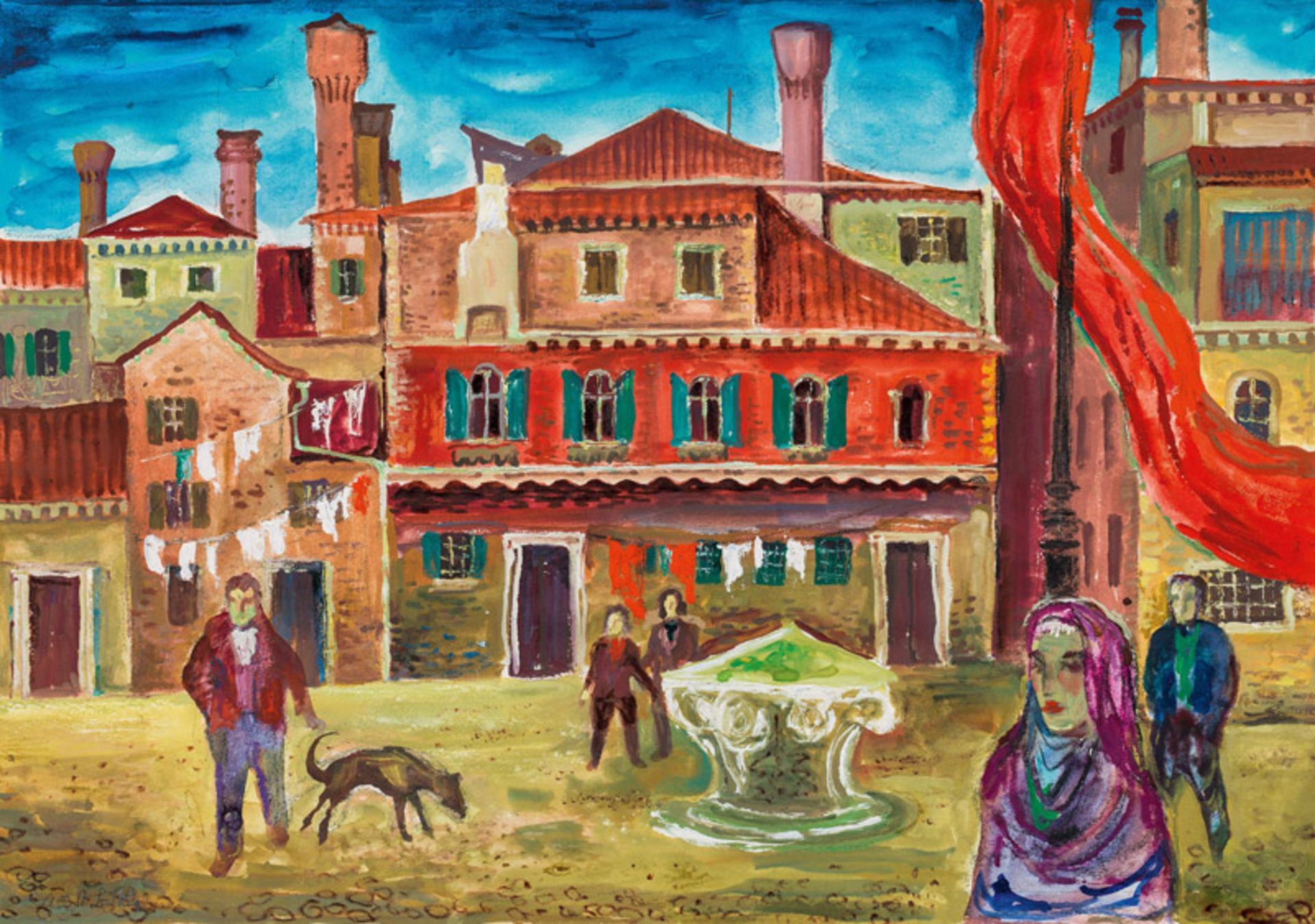 Albert Birkle* Alla Maddalena, Venezia (Campo della Maddalena), 1960s/1970s