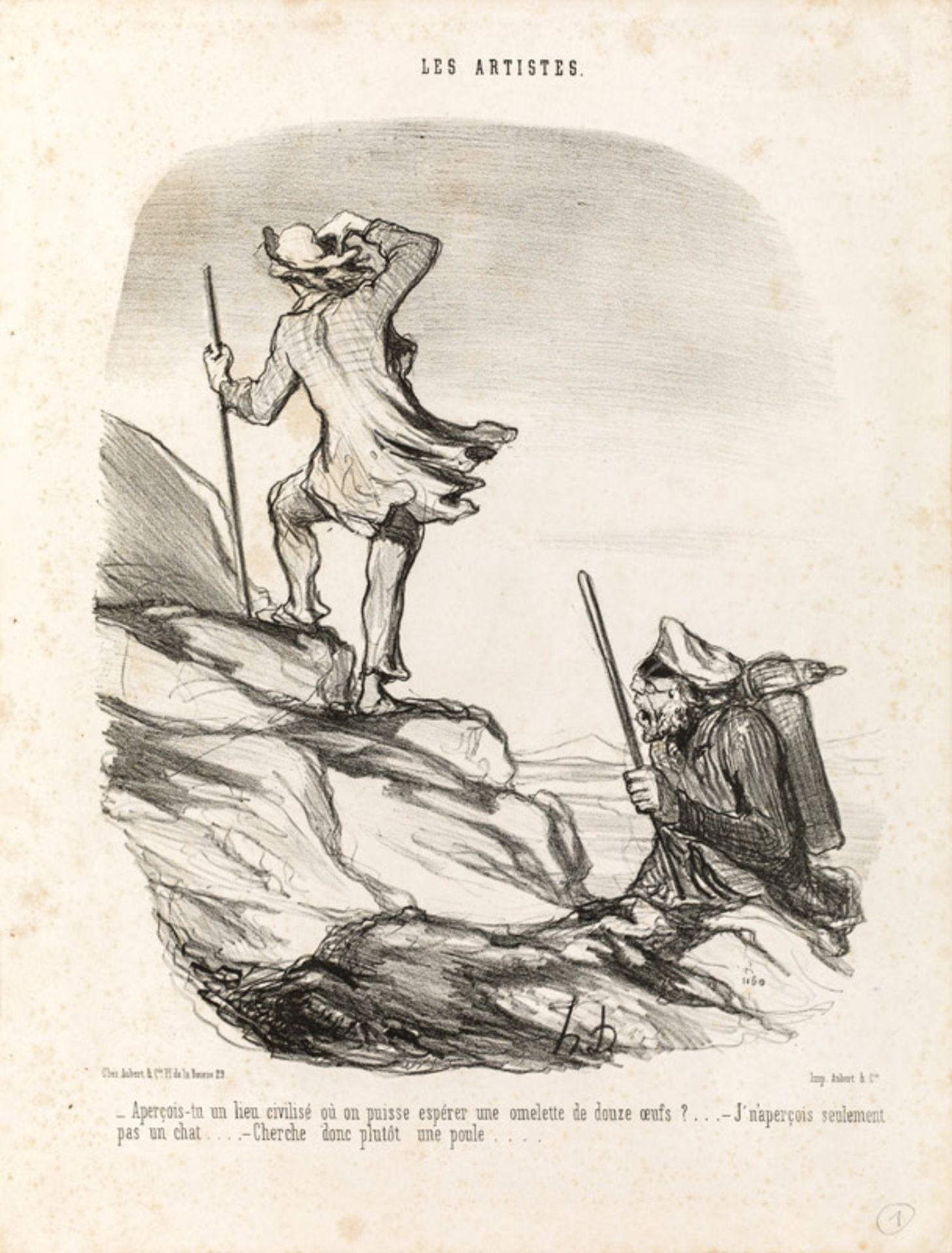 Honoré Daumier „Aperçois-tu un lieu civilisé ...“l