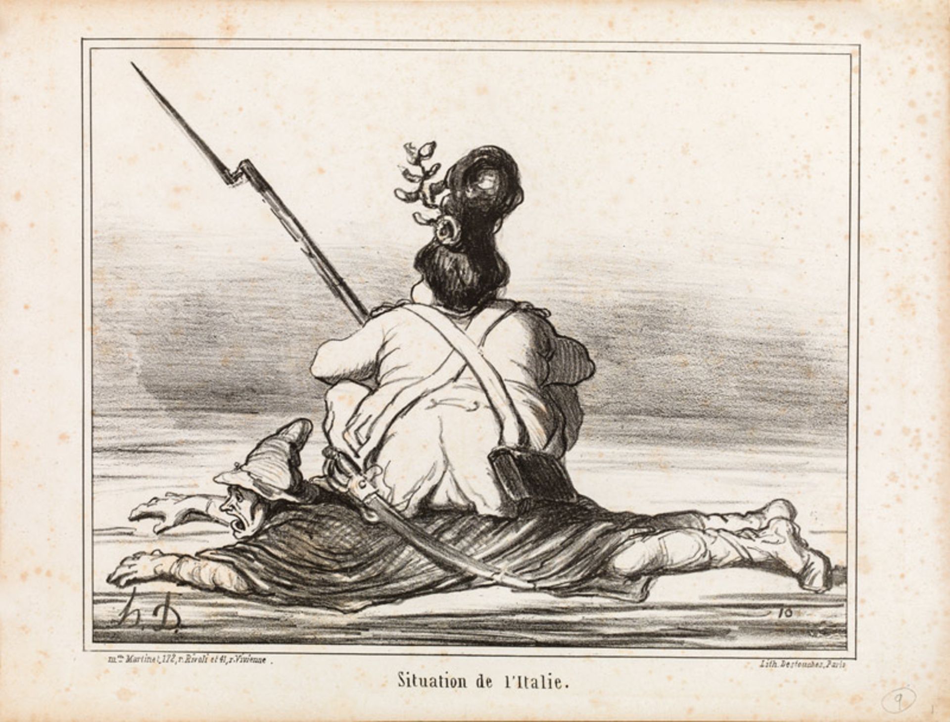 Honoré Daumier „La Situation de l’Italie.“l