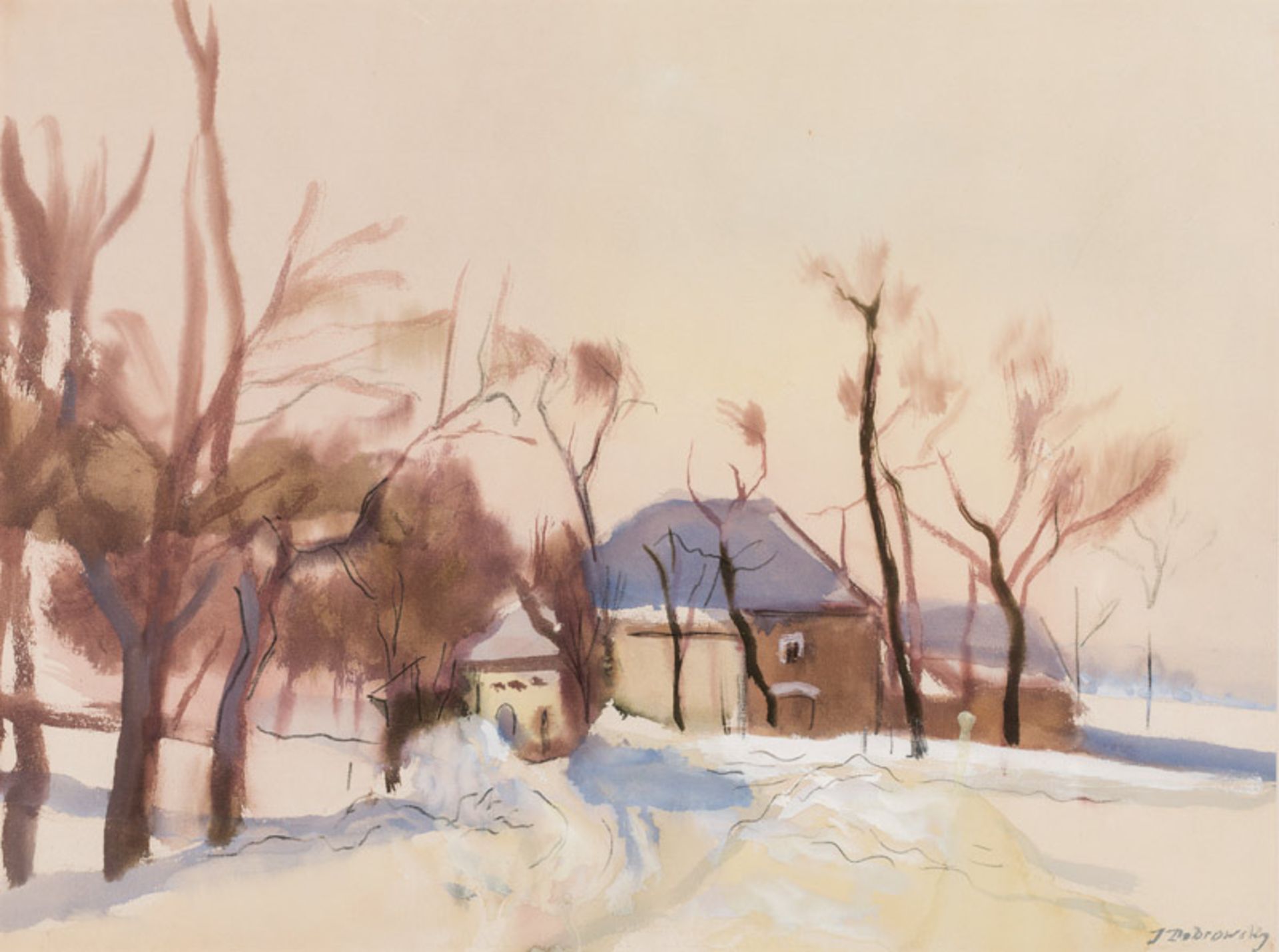 Josef Dobrowsky* Winter landscape
