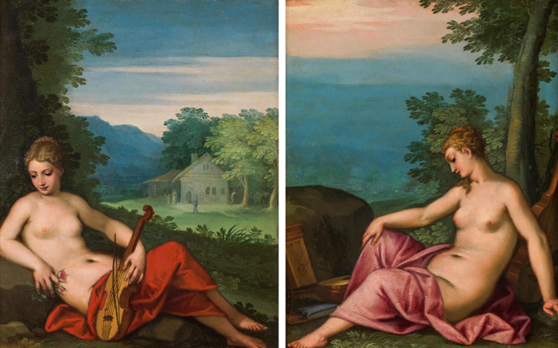 Hans Rottenhammer Two Muses (counterparts)