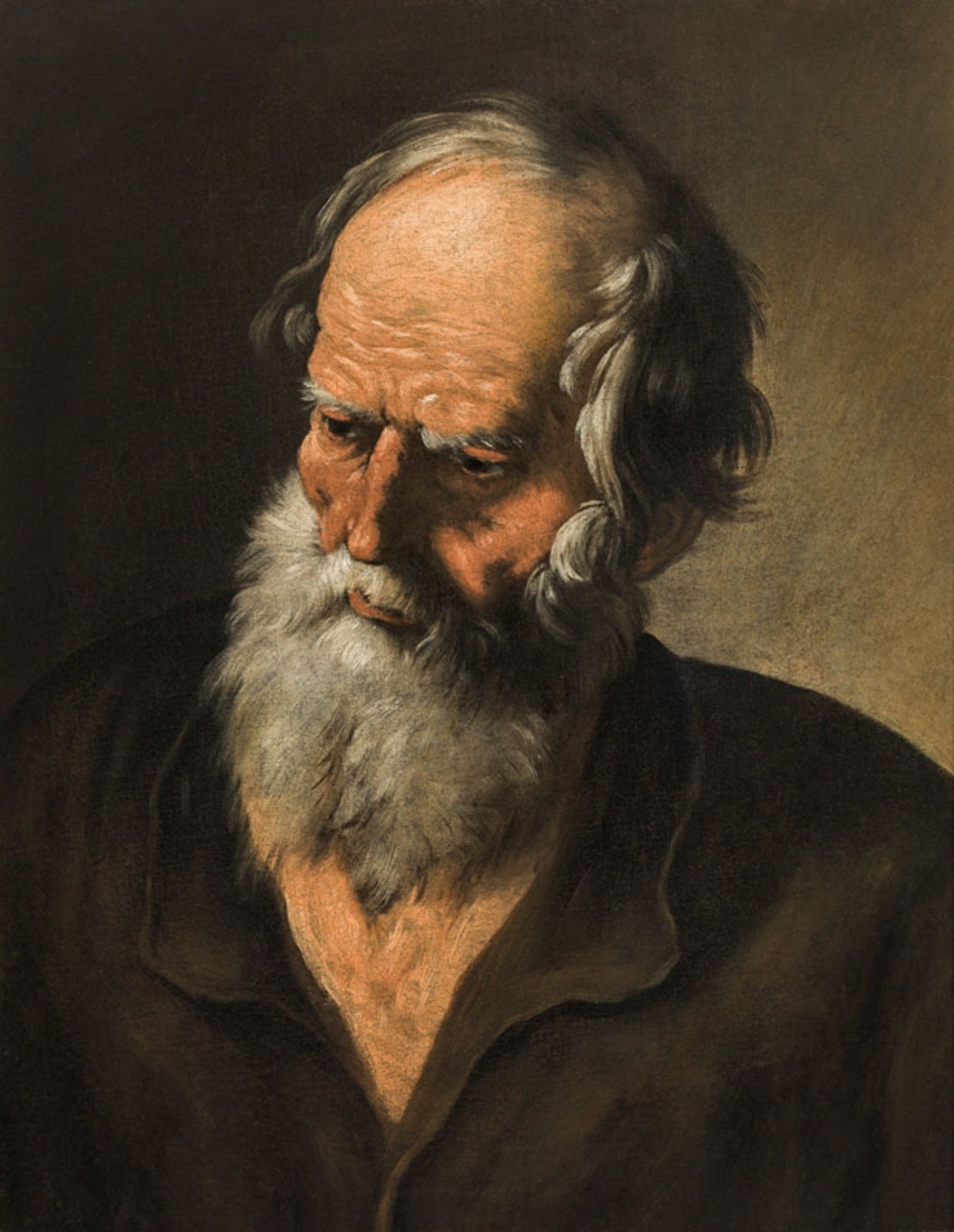 Francesco Fracanzano Portrait of a bearded man