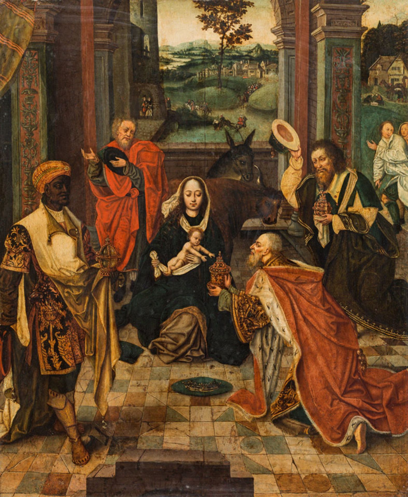 Antwerpener Meister The adoration of the Magi, c. 1520