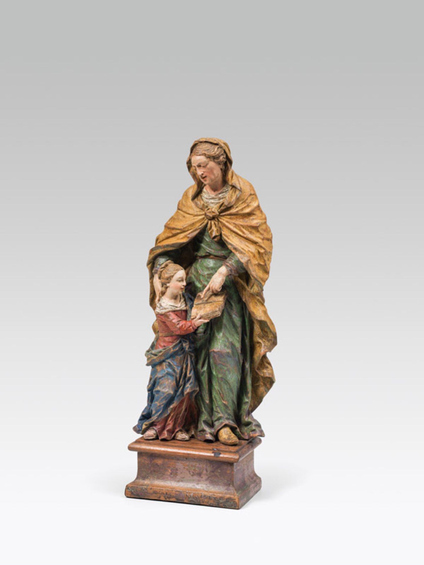 Johann Peter der Ältere Schwanthaler St. Anne with child, Upper Austria, mid 18th century</b