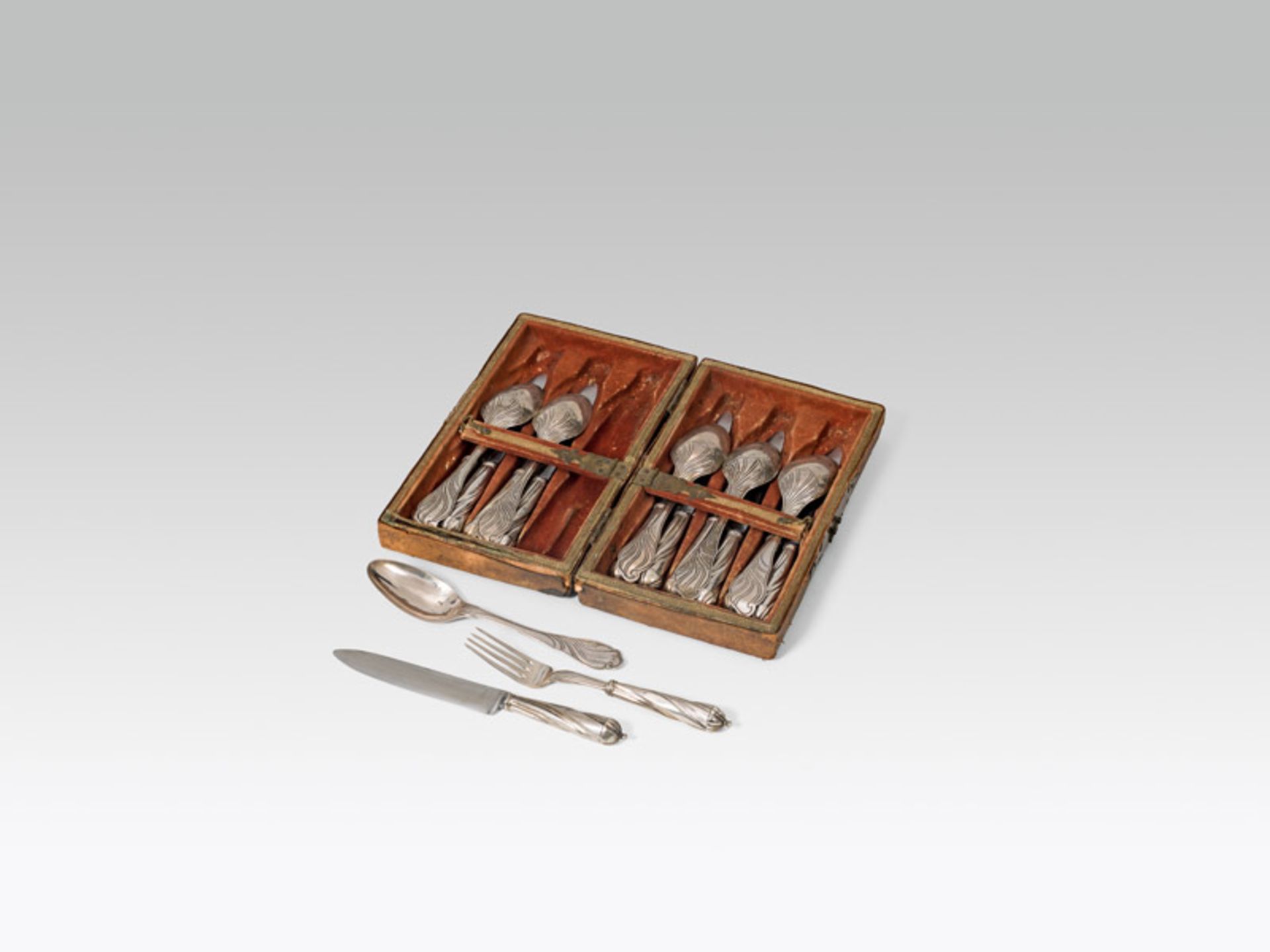 Travel cutlery for 6 persons, Nuremberg, 1766-69