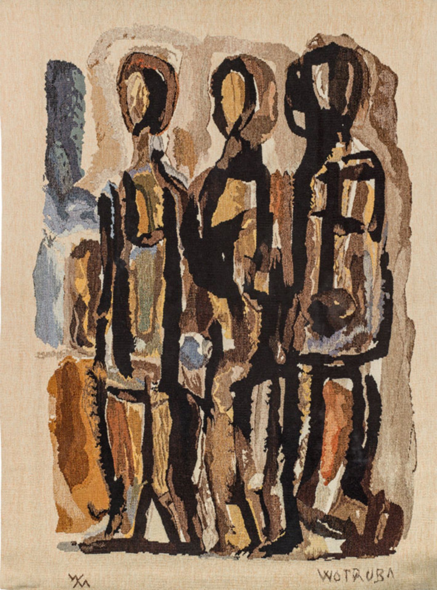 Fritz Wotruba* Three figures (tapestry after a design by the artist from 1957), 1981/82