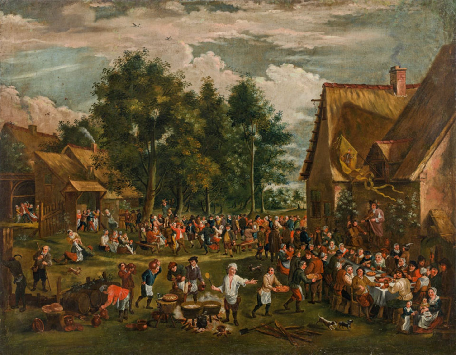 Follower of David Teniers der Jüngere Flemish village fair