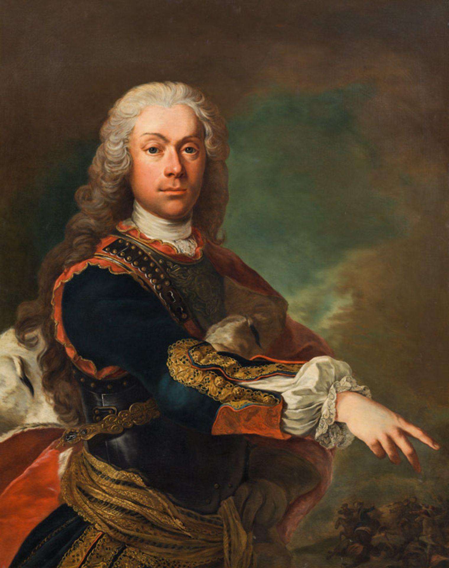 Follower of Martin van Meytens Prince Joseph Wenzel I. of Liechtenstein (1696-1770), probabl