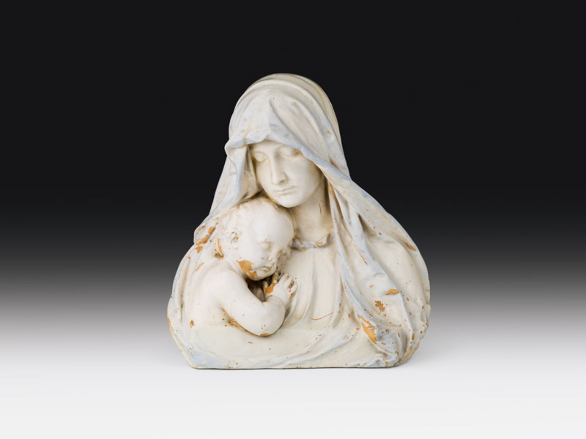 Franz Barwig der Ältere Bust of Madonna with child, c. 1910