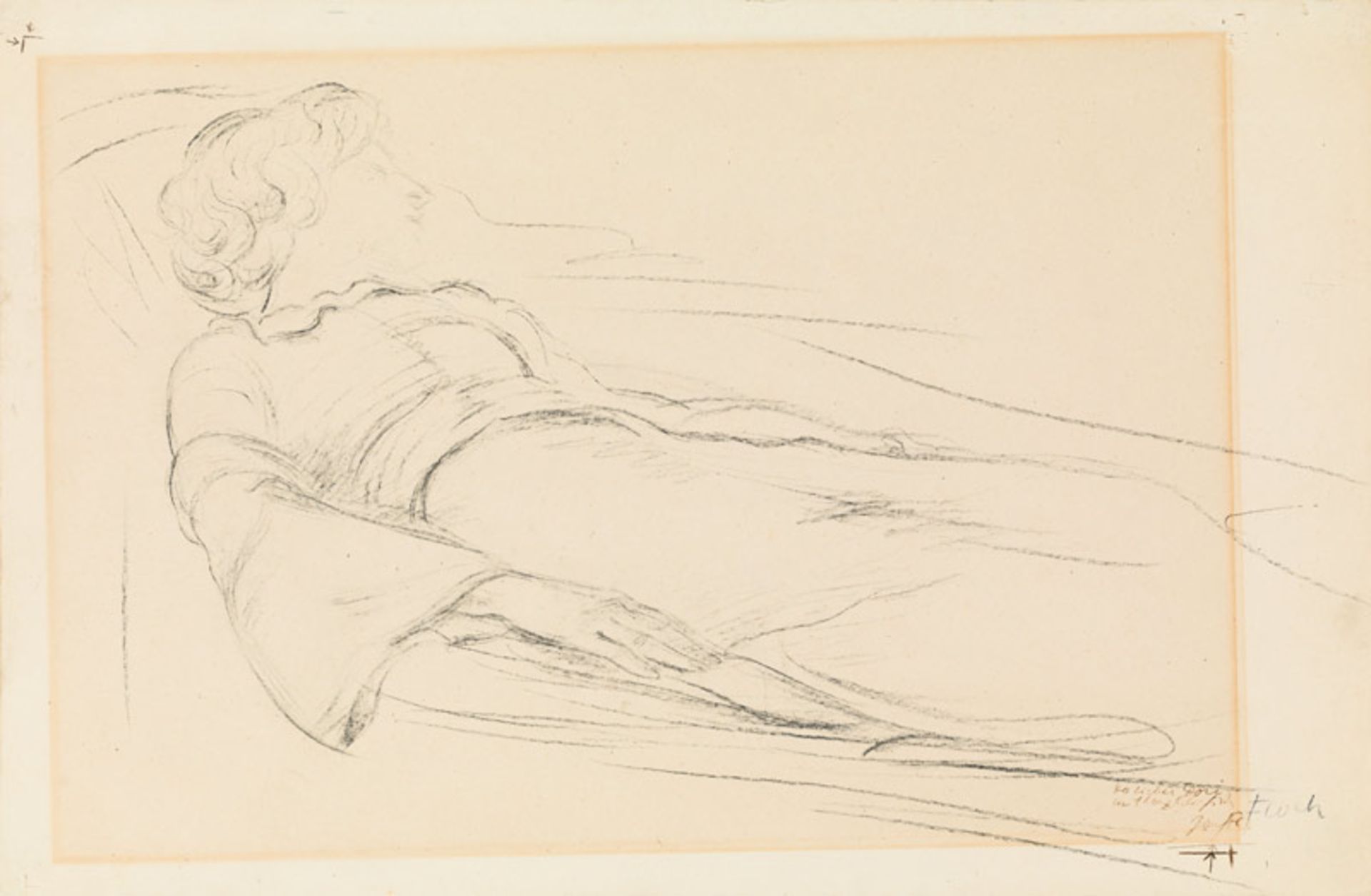 Josef Floch* Resting girl (Doris Pollak), c. 1935