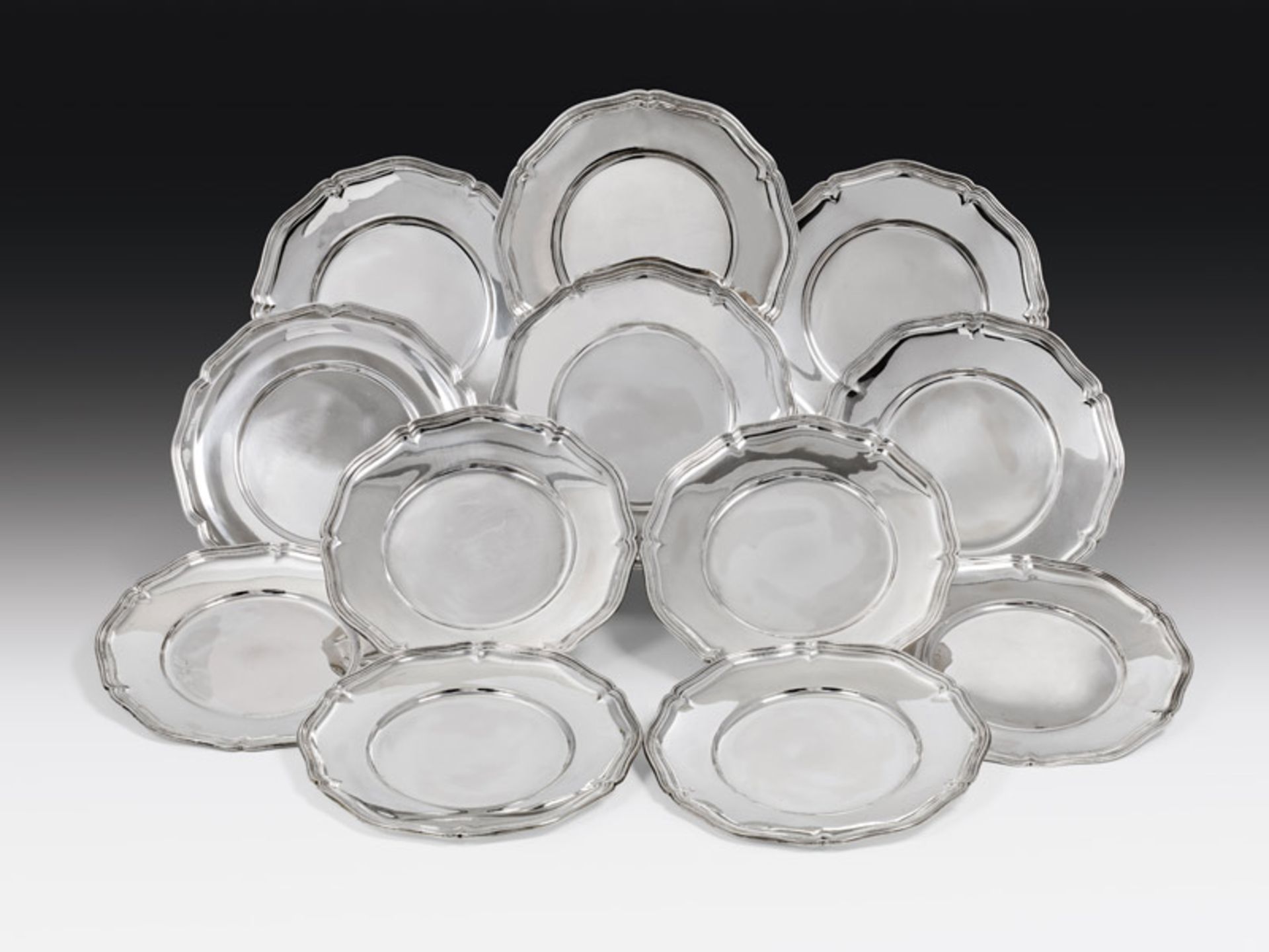 12 Plates, German, 20th century