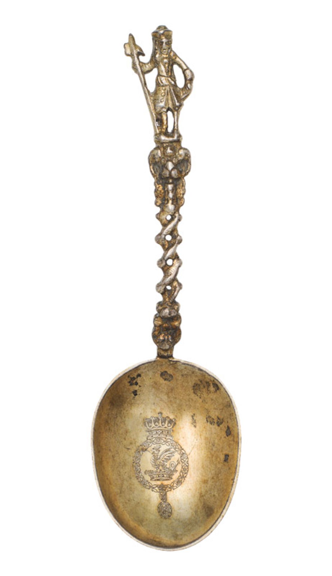 Silver spoon, 17th century