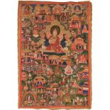 Thangka mit Padmasambhava, Tibet, 19. Jh.