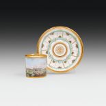 Tasse mit Untertasse, Kaiserliche Porzellanmanufaktur, Wien, Sorgenthal-Periode, 1803