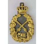 Königsabzeichen der Infanterie 1906. Schießpreis, gestiftet am 27.Januar 1895 durch König und Kaiser