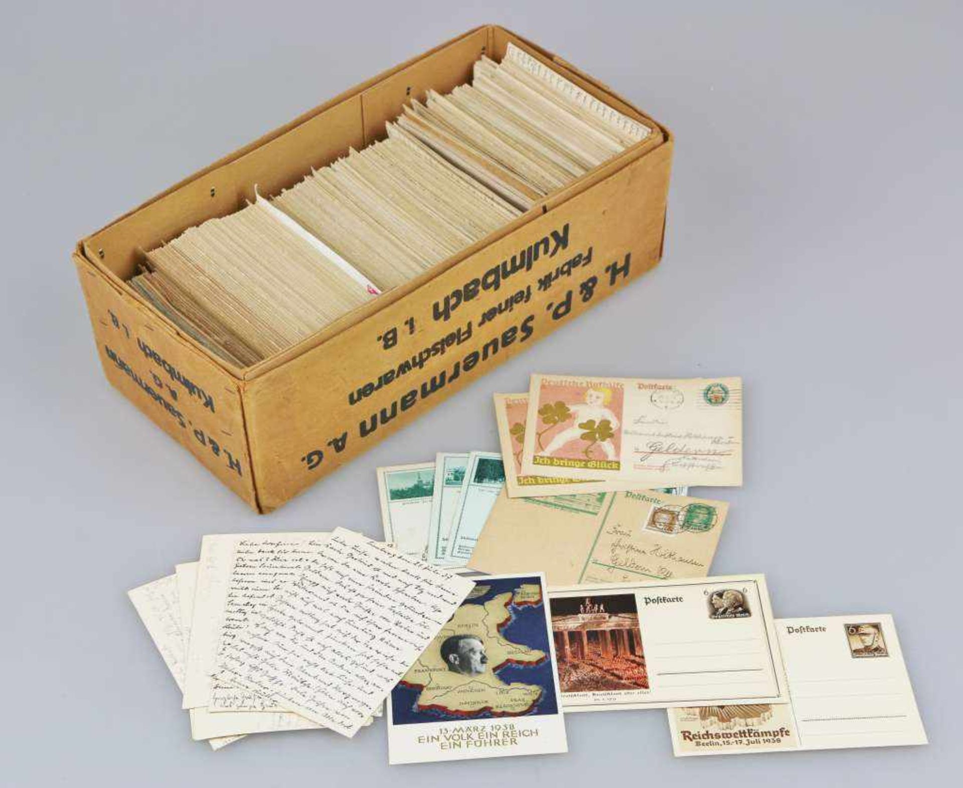 Konvolut Postkarten/ Ansichtskarten und Briefmarken, Deutschland, 1. H. 20. Jh. bis ca. 1960er - Bild 2 aus 3